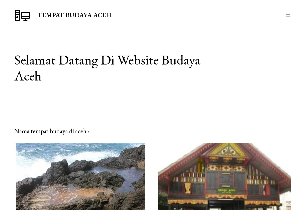 Tempat Budaya Aceh
